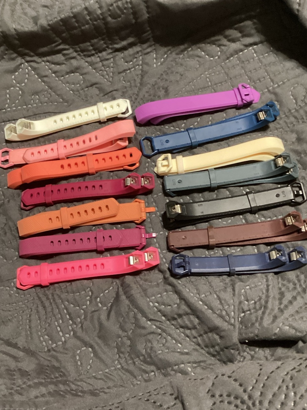 Interchangeable Silicone Fitbit Bands - Assorted Colors